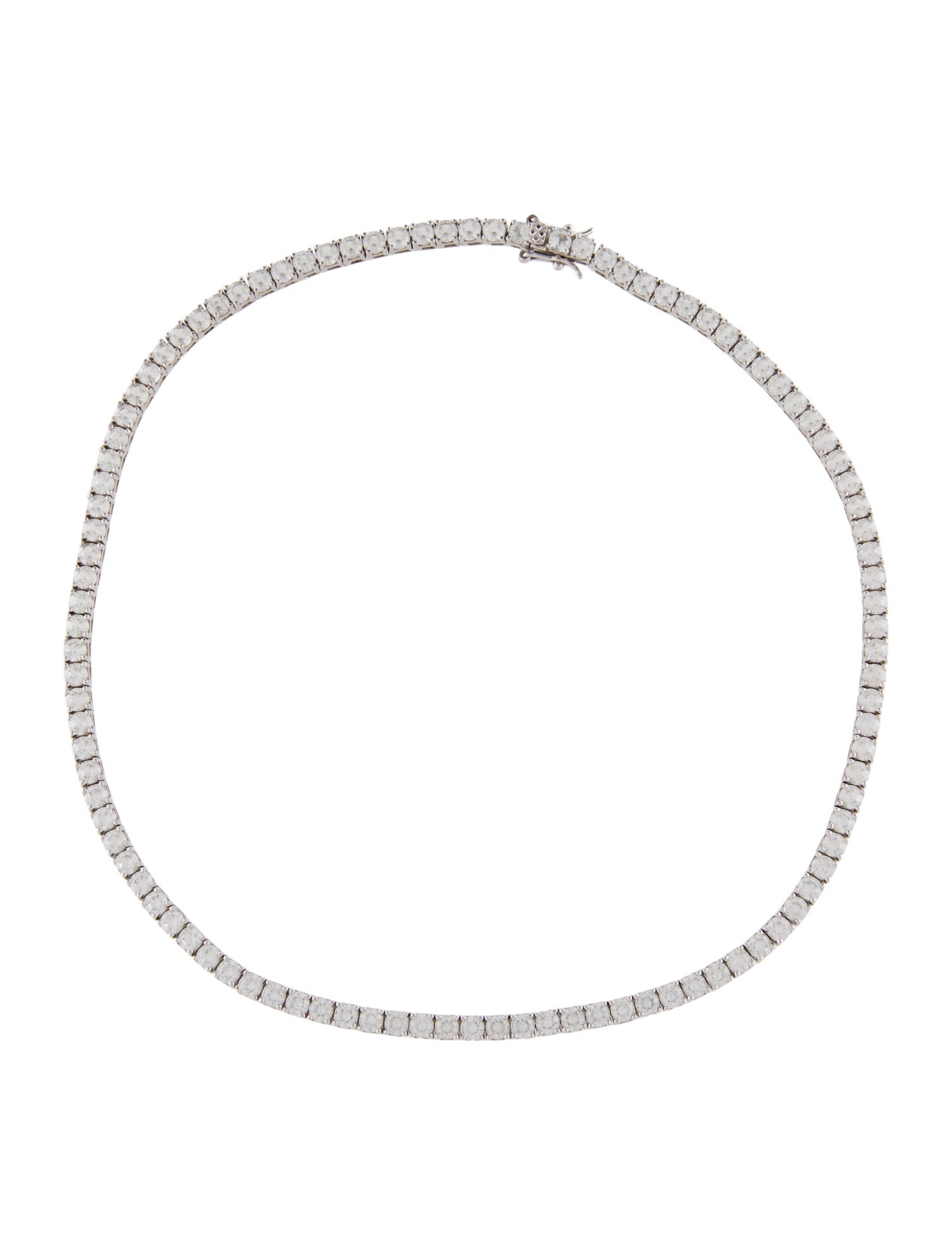 Dorsey 23.48ctw Synthetic Sapphire Kate Riviere Tennis Necklace
