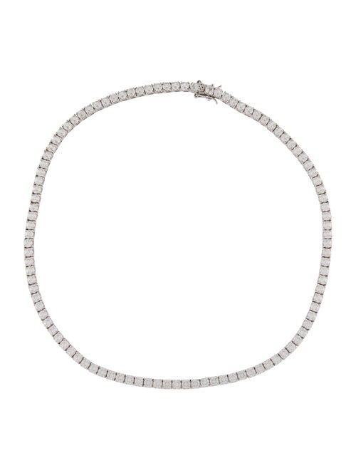 Dorsey 23.48ctw Synthetic Sapphire Kate Riviere Tennis Necklace