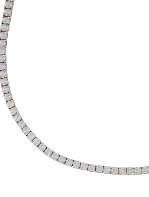 Dorsey 23.48ctw Synthetic Sapphire Kate Riviere Tennis Necklace