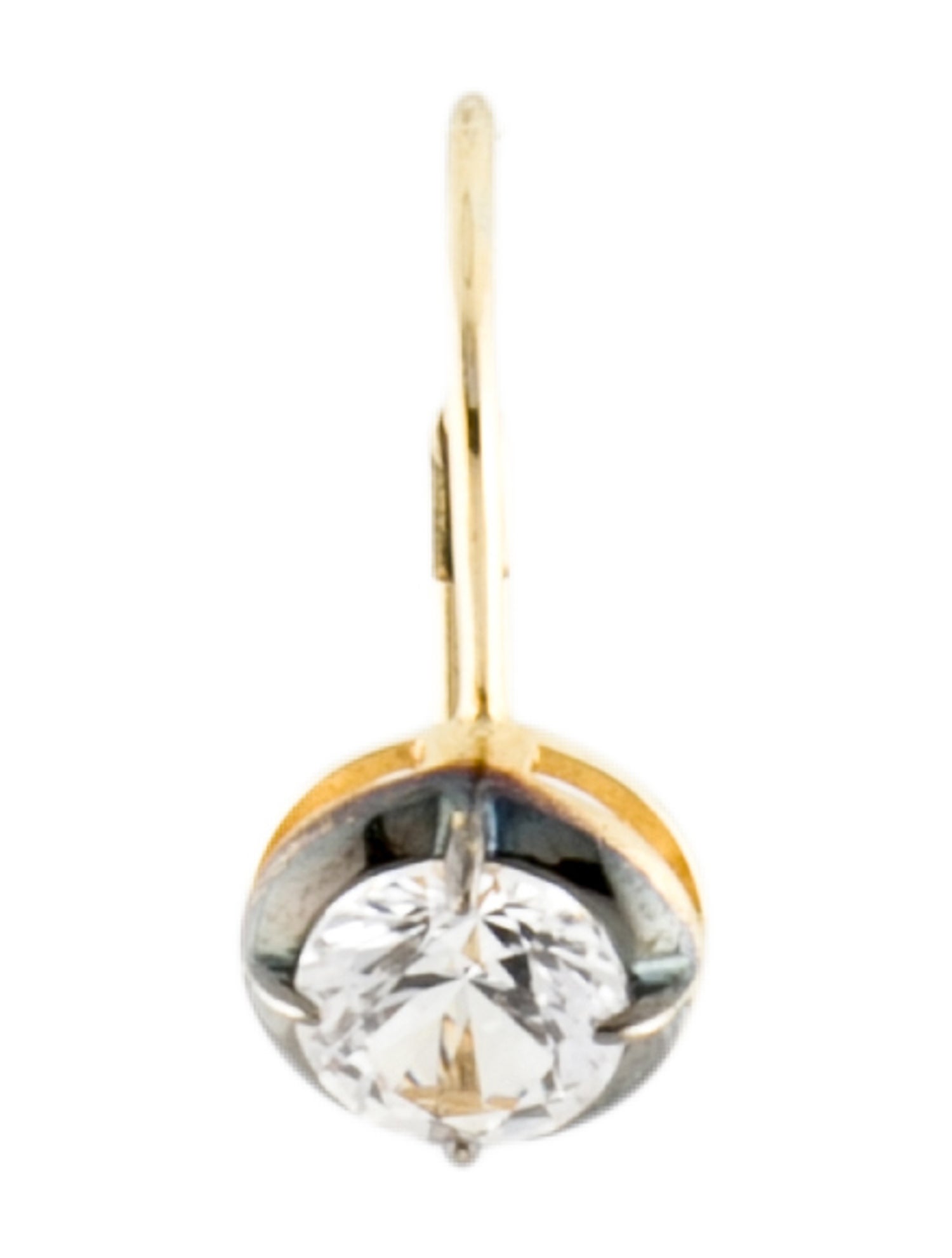 Dorsey Synthetic Sapphire Medium Lucien Leverback Single Earring