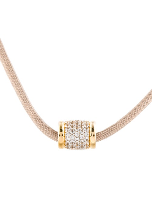 Dorsey 3.36ctw Synthetic Sapphire & Paracord Necklace