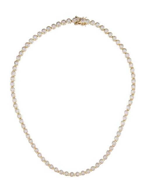 Dorsey 13.02ctw Lab-Grown Sapphire James Bezel Riviére Tennis Necklace