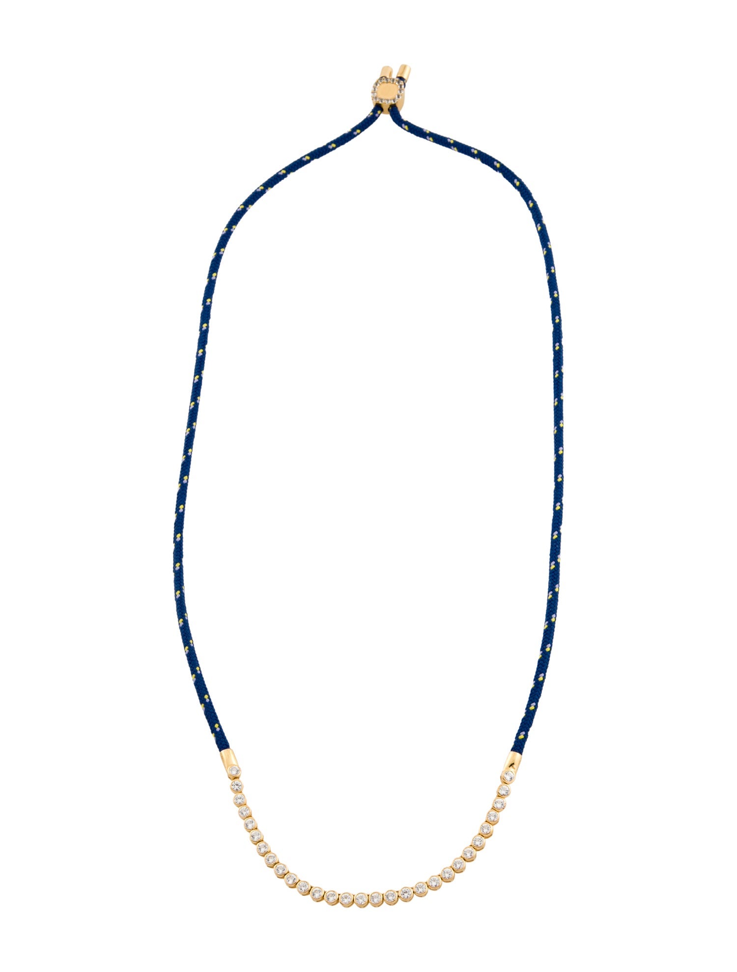Dorsey Synthetic Sapphire James Bezel Paracord Necklace