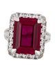 Dorsey Synthetic Ruby & Synthetic Sapphire Cocktail Ring