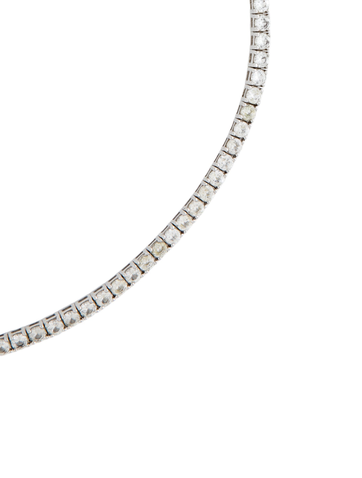 Dorsey 12.60ctw Synthetic Sapphire Moss Rivière Necklace