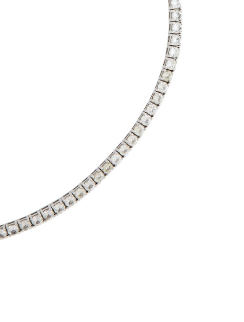 Dorsey 12.60ctw Synthetic Sapphire Moss Rivière Necklace