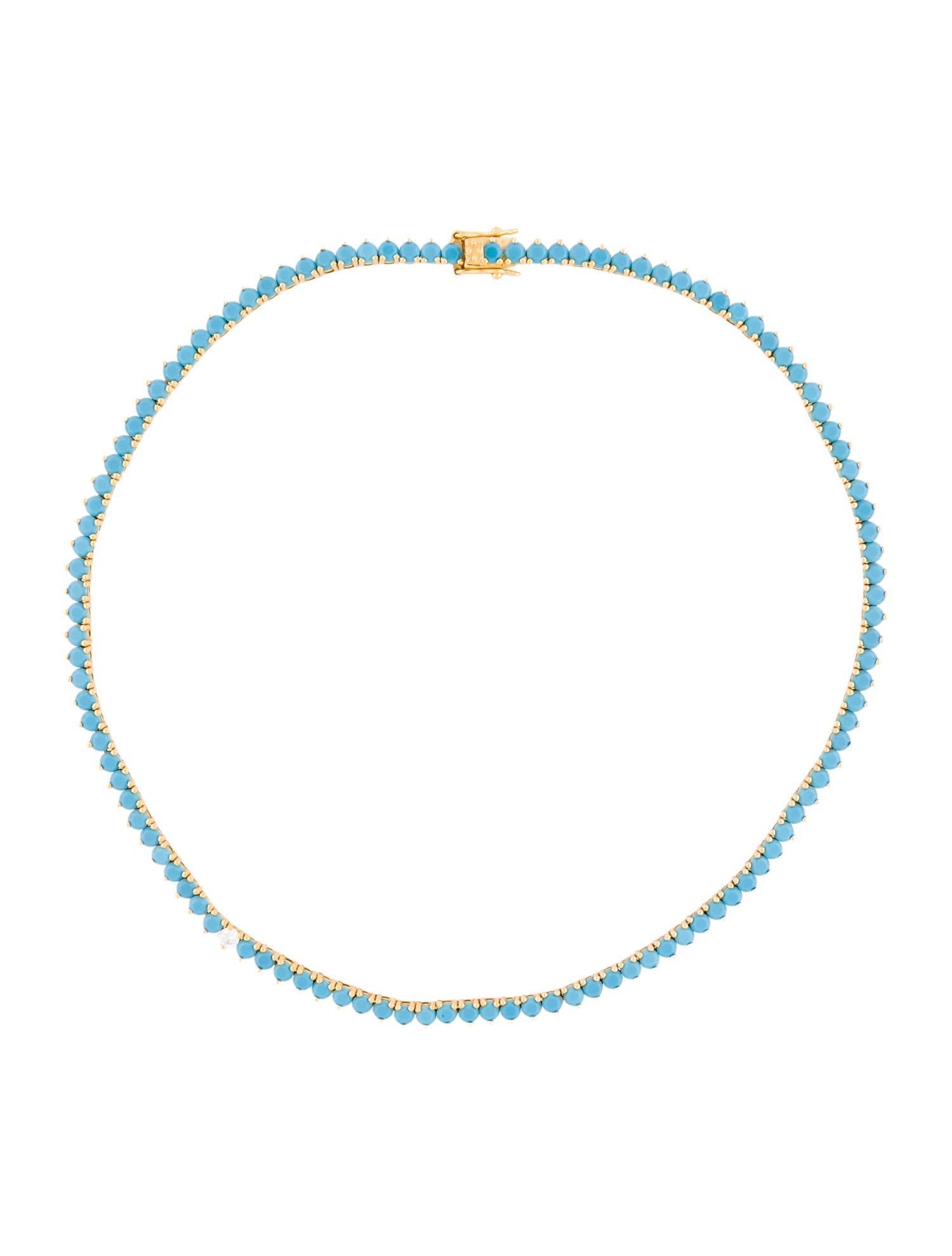 Dorsey Crystal & Lab Grown Diamond Tennis Necklace