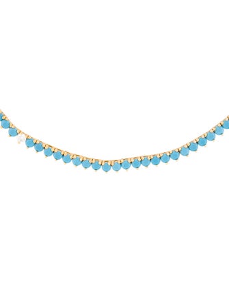 Dorsey Crystal & Lab Grown Diamond Tennis Necklace
