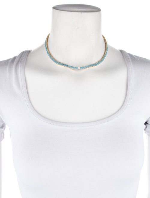 Dorsey Crystal & Lab Grown Diamond Tennis Necklace