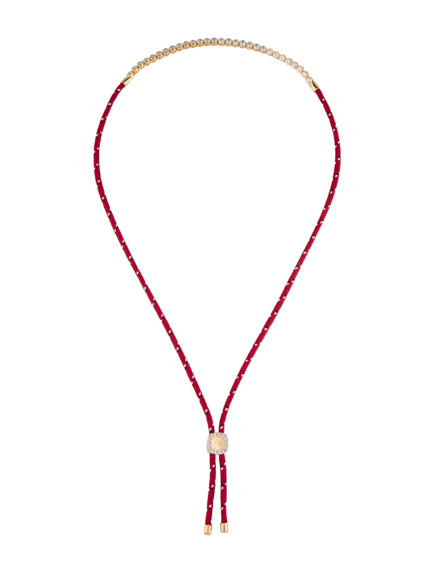 Dorsey Synthetic Sapphire James Bezel Paracord Necklace