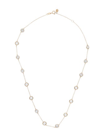 Dorsey 8.85ctw Synthetic Sapphire Clemence Station Necklace