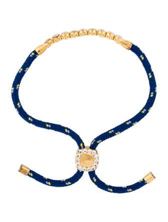 Dorsey James Bezel Bleu Synthetic Sapphire Paracord Wrap Bracelet