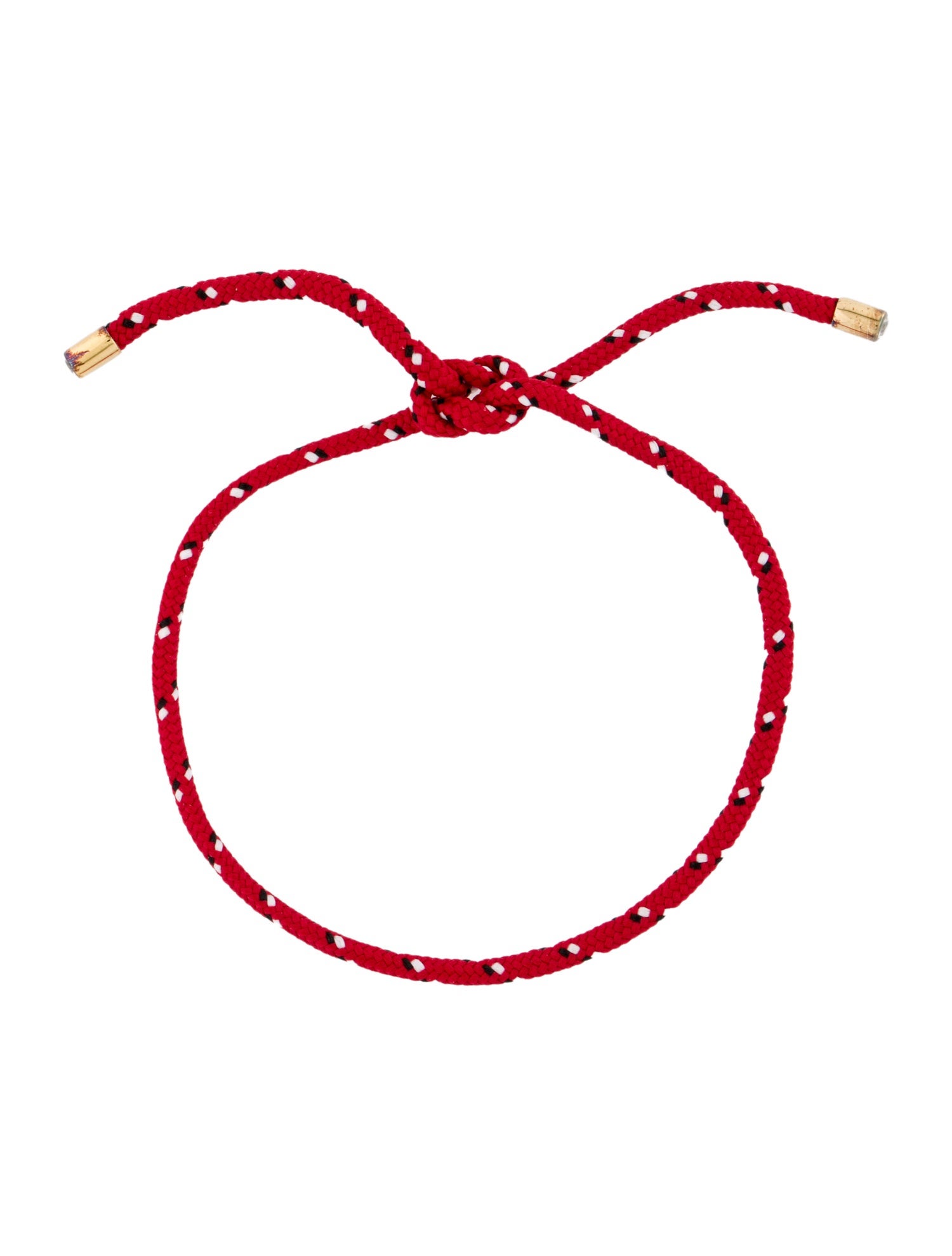 Dorsey Paracord Rouge Synthetic Sapphire Tie Anklet