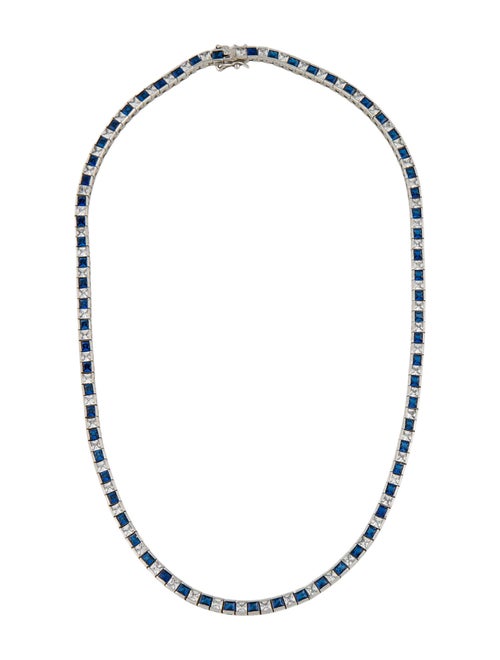 Dorsey Synthetic Spinel & Cubic Zirconia Tennis Necklace