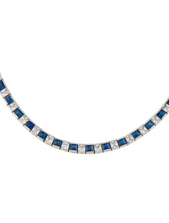 Dorsey Synthetic Spinel & Cubic Zirconia Tennis Necklace
