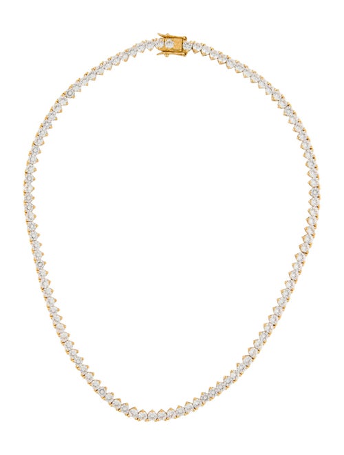 Dorsey 19.61ctw Synthetic Sapphire Bennington Riviere Necklace