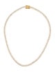 Dorsey 19.61ctw Synthetic Sapphire Bennington Riviere Necklace