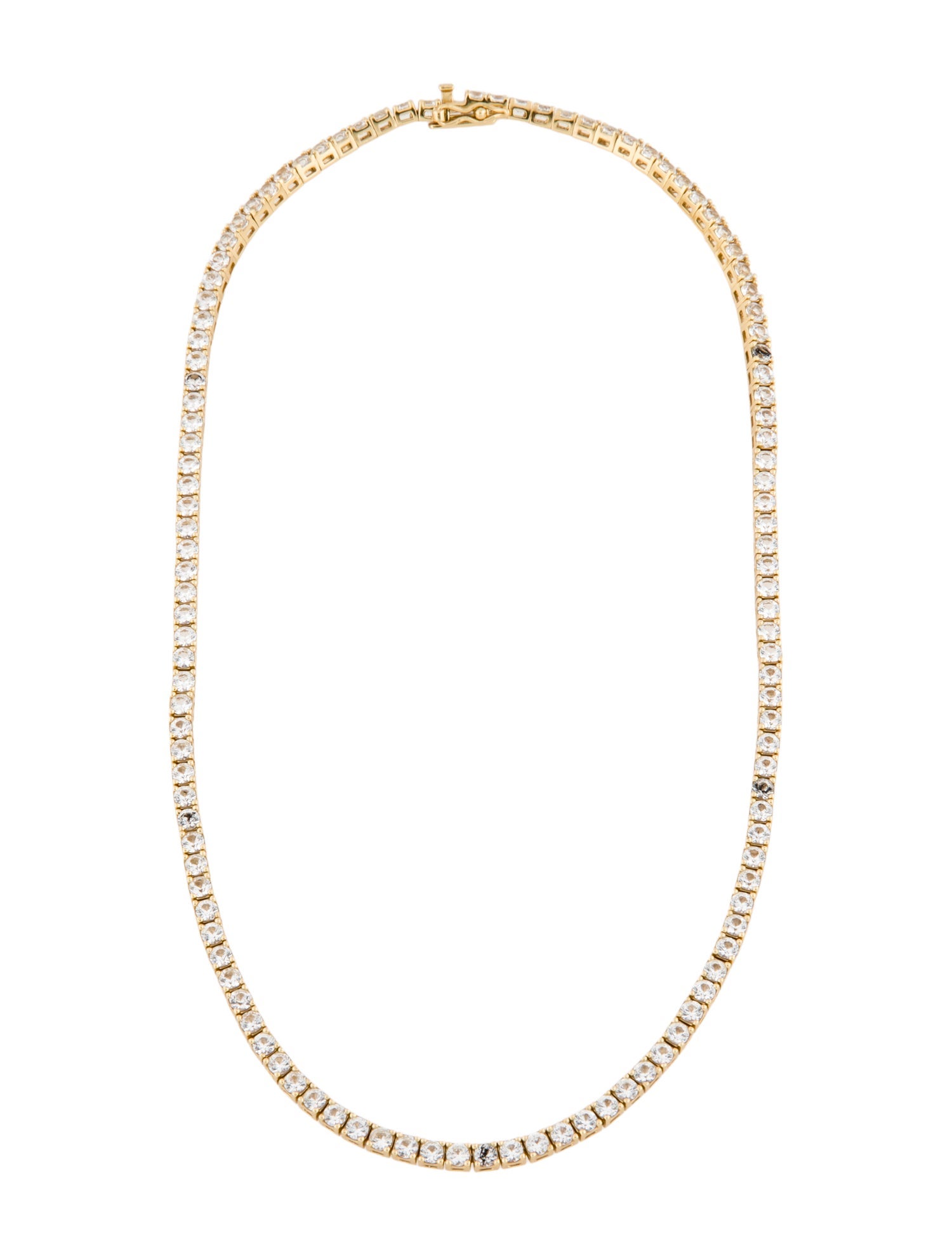 Dorsey White Sapphire Tennis Necklace