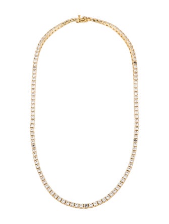 Dorsey White Sapphire Tennis Necklace