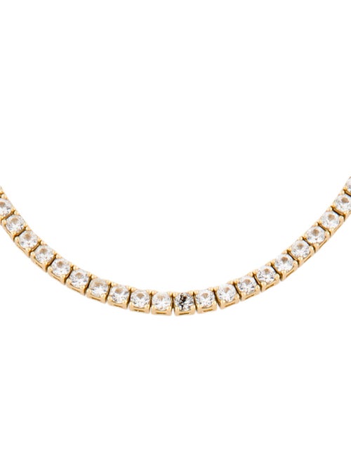 Dorsey White Sapphire Tennis Necklace