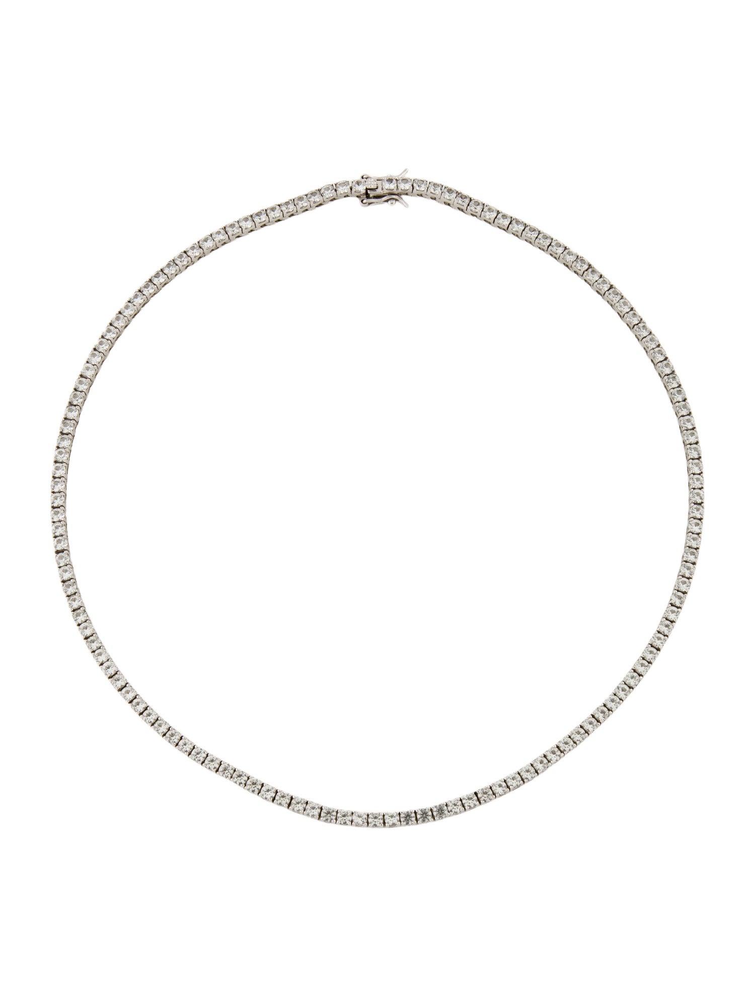 Dorsey Synthetic Sapphire Moss Riviere Necklace