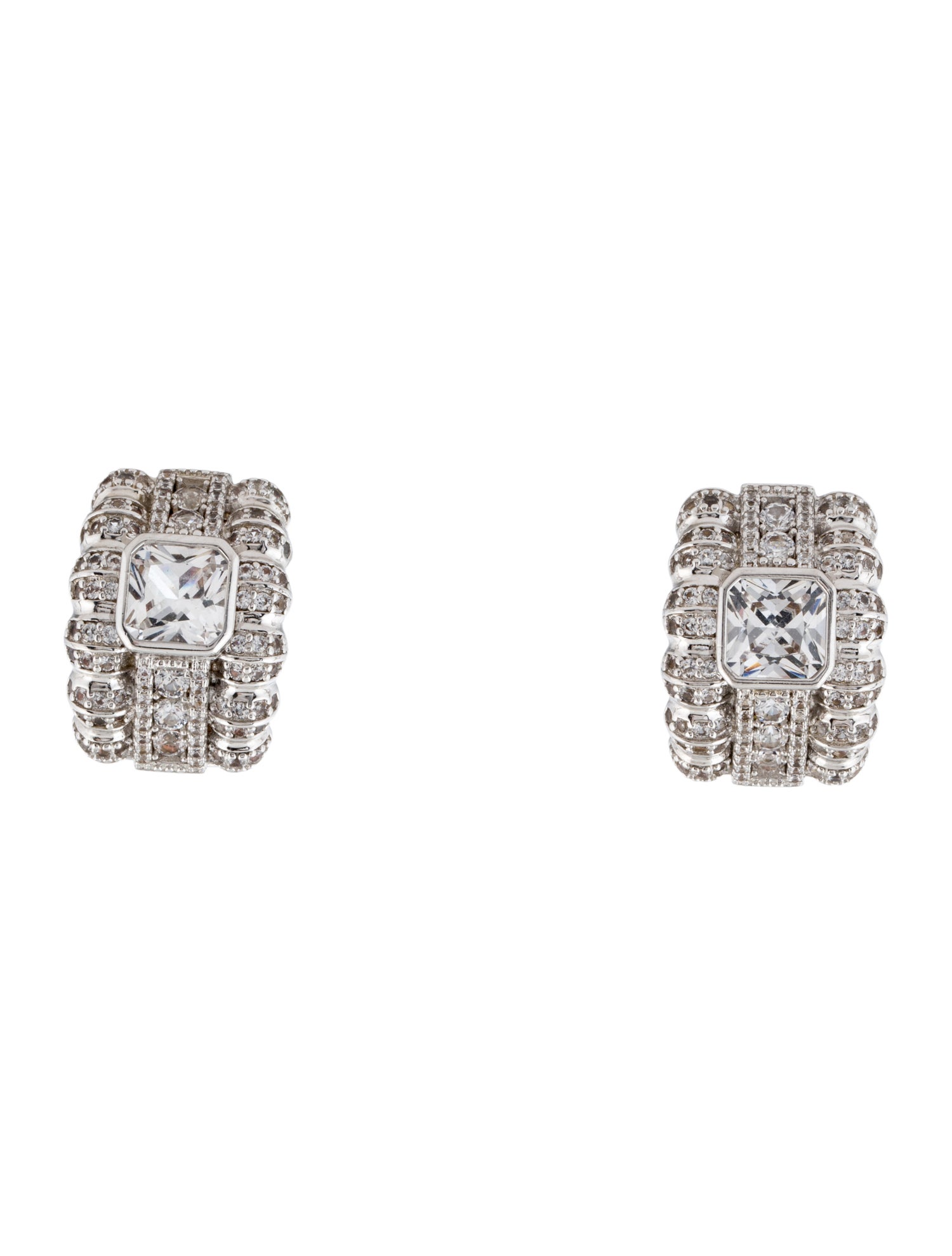 Dorsey 5.84ctw Synthetic Sapphire Earclip Earrings