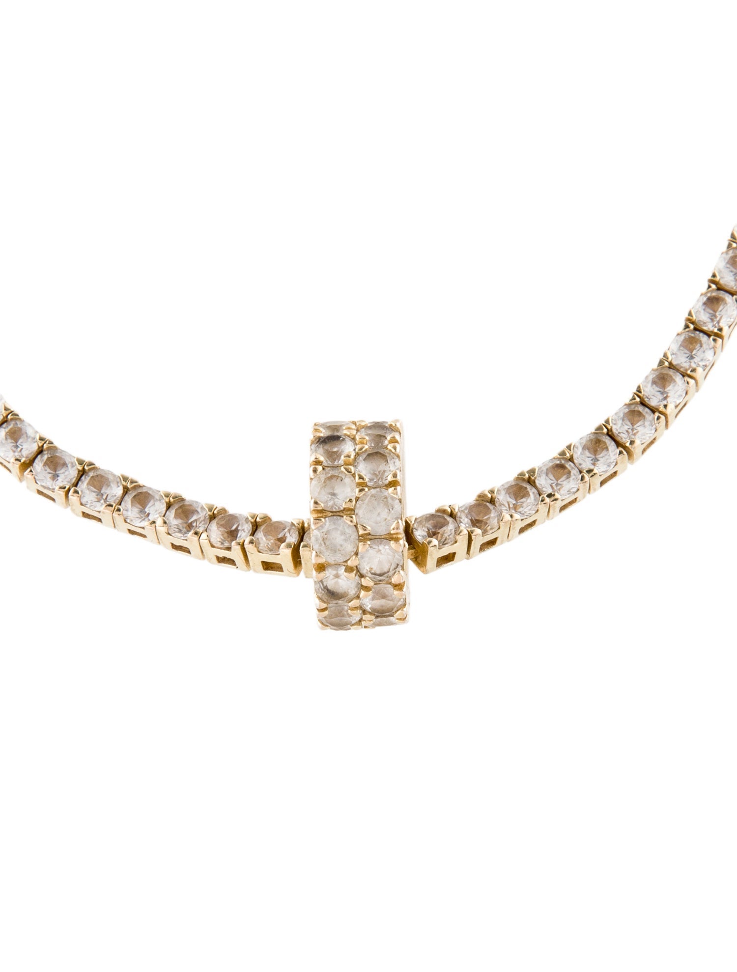 Dorsey Synthetic Sapphire Riviére Pendant Necklace