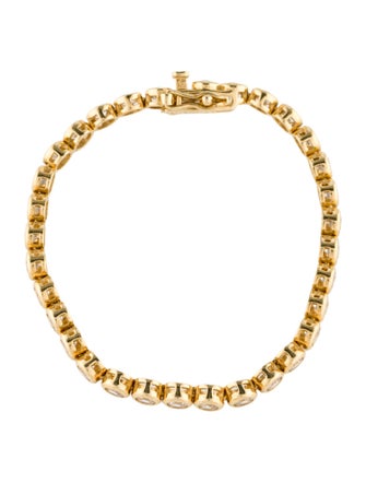 Dorsey 4.00ctw Lab-Grown Sapphire James Bezel Riviére Bracelet