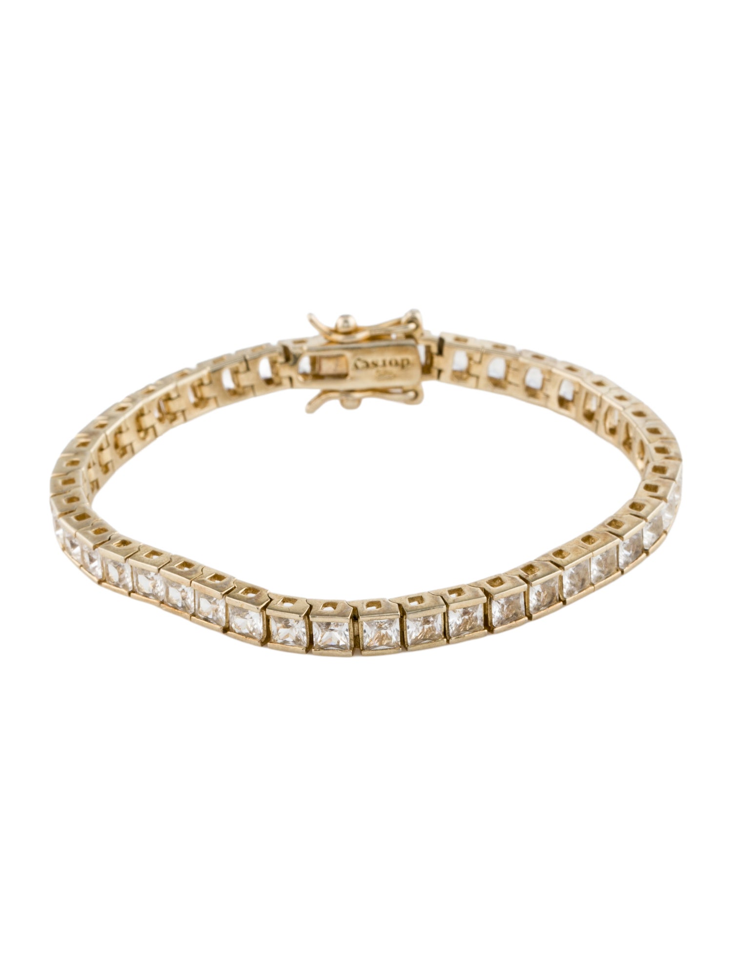 Dorsey Synthetic Sapphire Riviere Link Bracelet