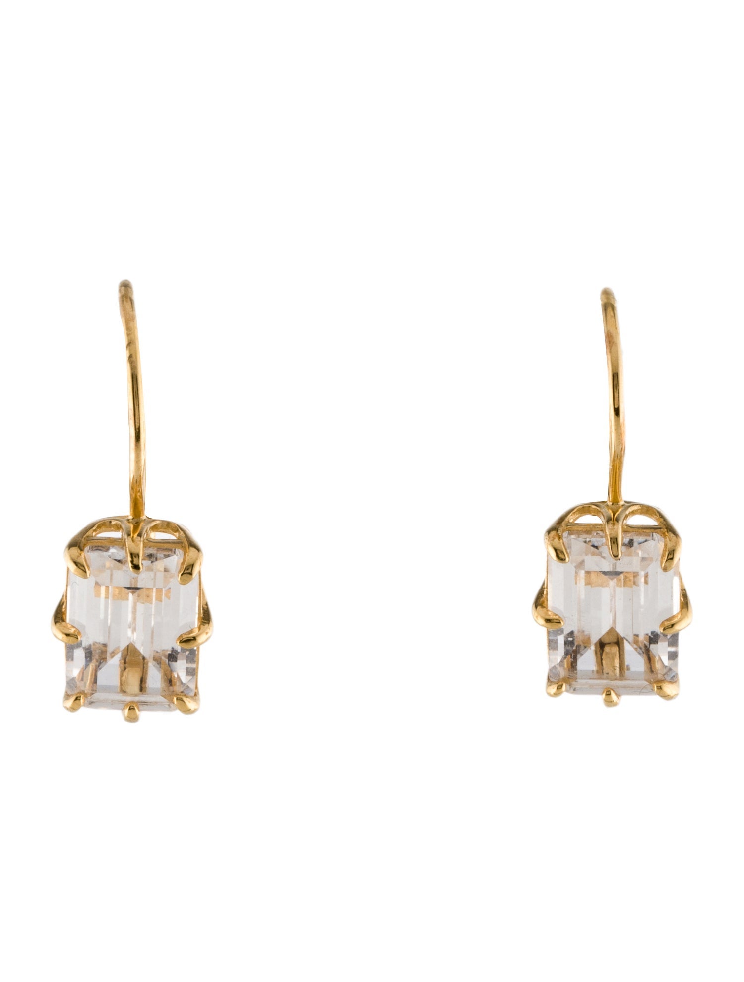 Dorsey 6.8ctw Synthetic Sapphire Drop Earrings