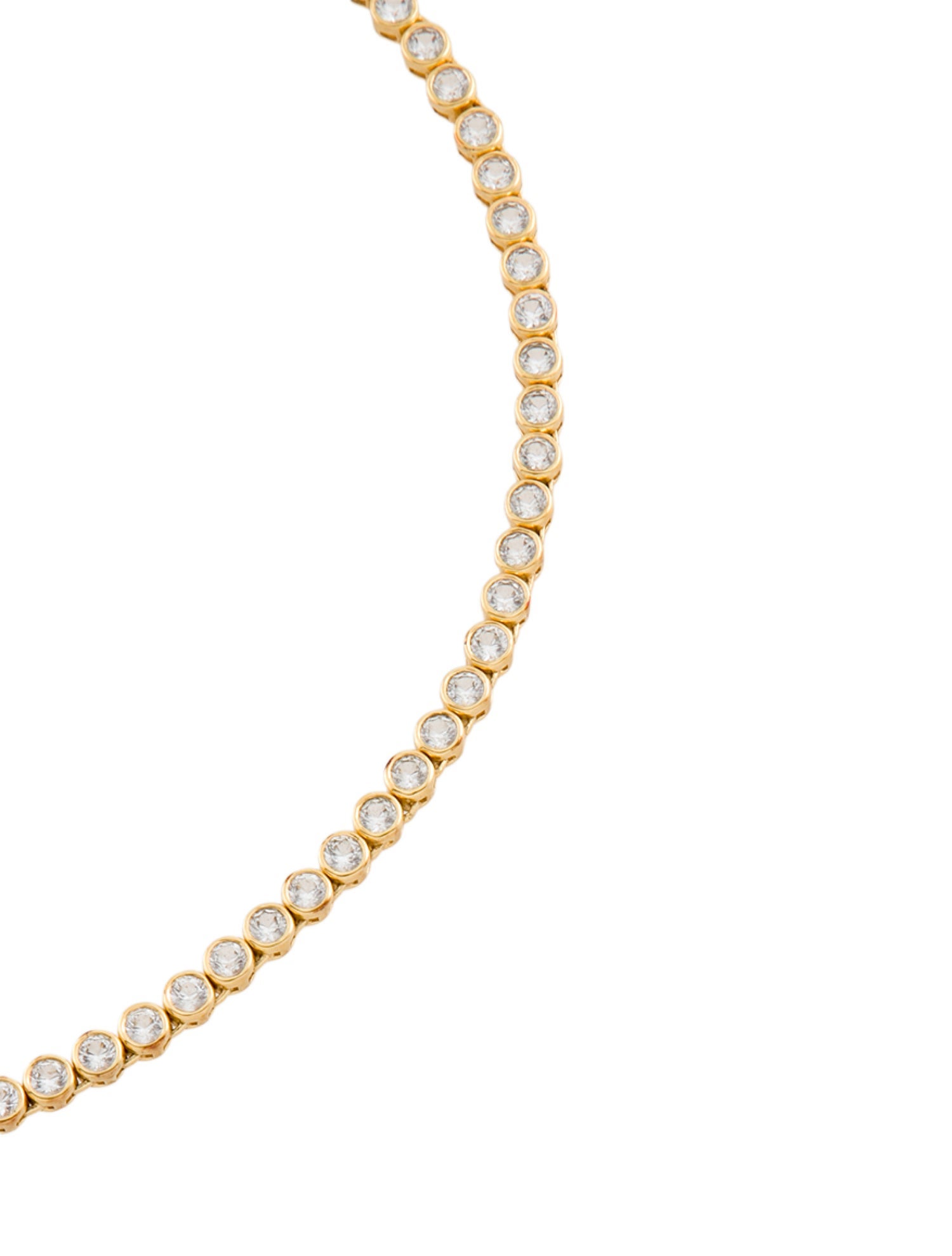 Dorsey 13.02ctw Lab-Grown Sapphire James Bezel Riviére Tennis Necklace