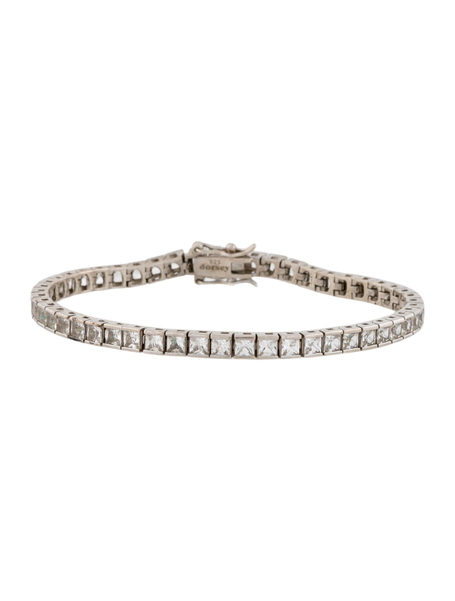 Dorsey Synthetic Sapphire Riviere Tennis Bracelet