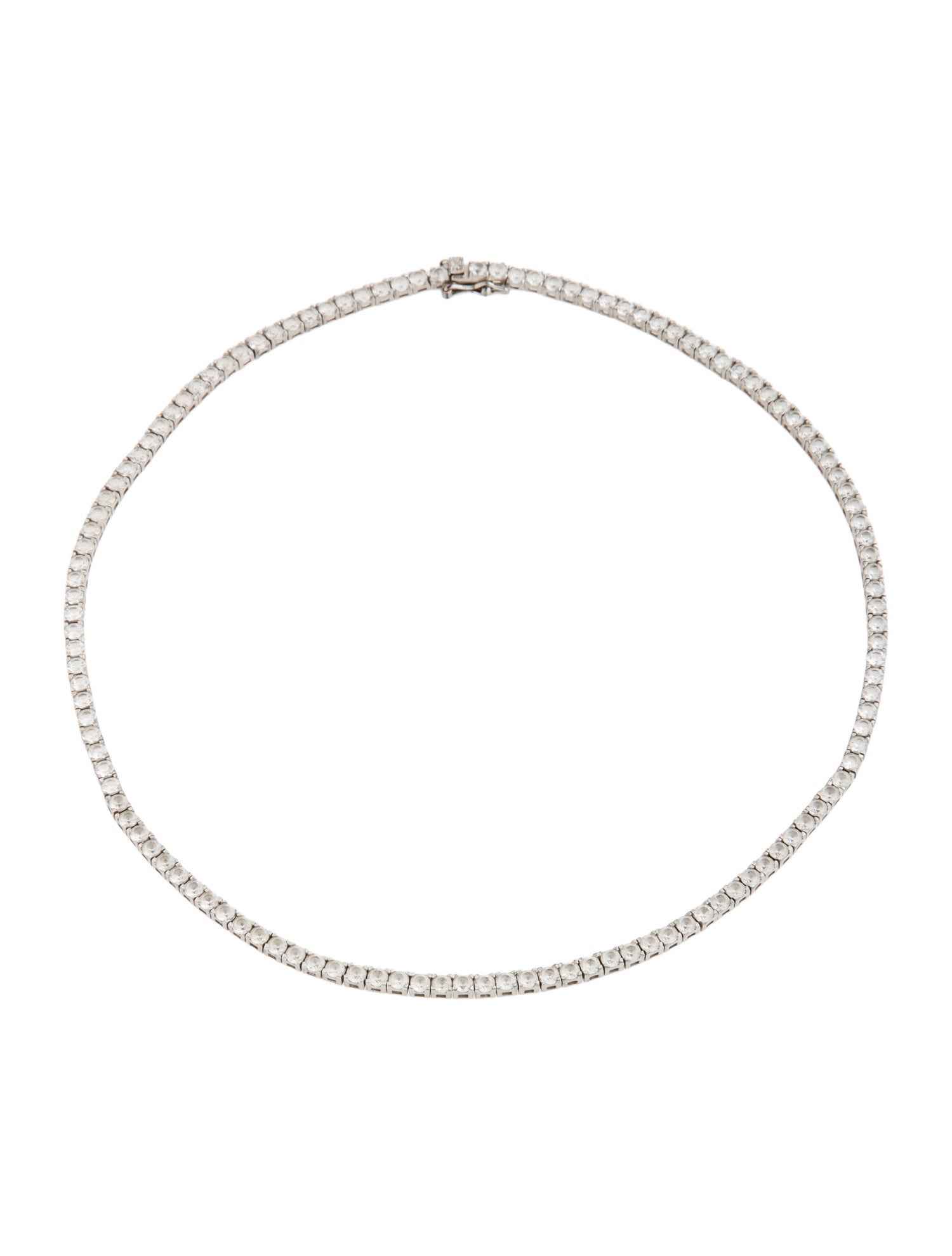 Dorsey Synthetic Sapphire Moss Rivière Necklace