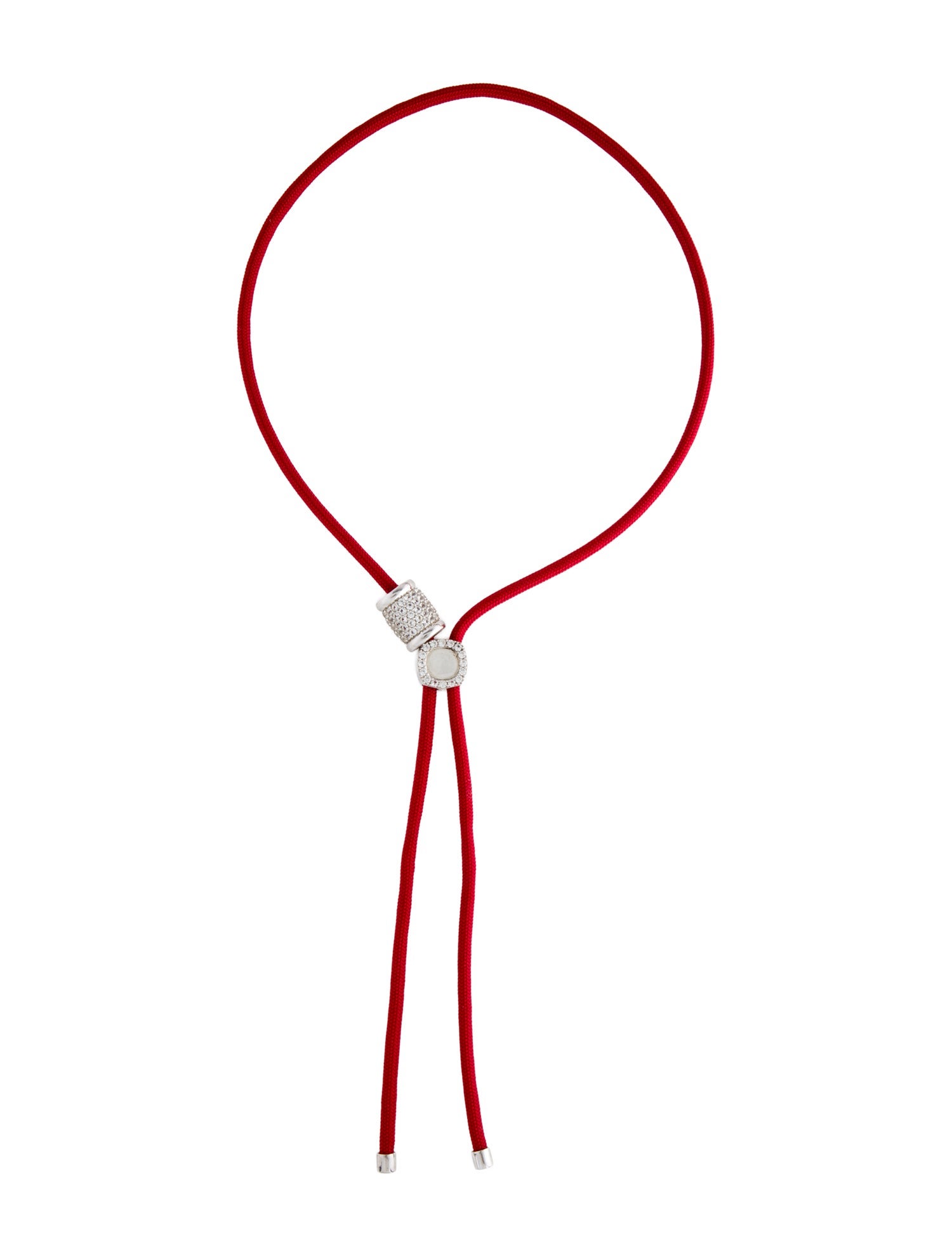 Dorsey Yves Synthetic Sapphire & Paracord Bolo Necklace