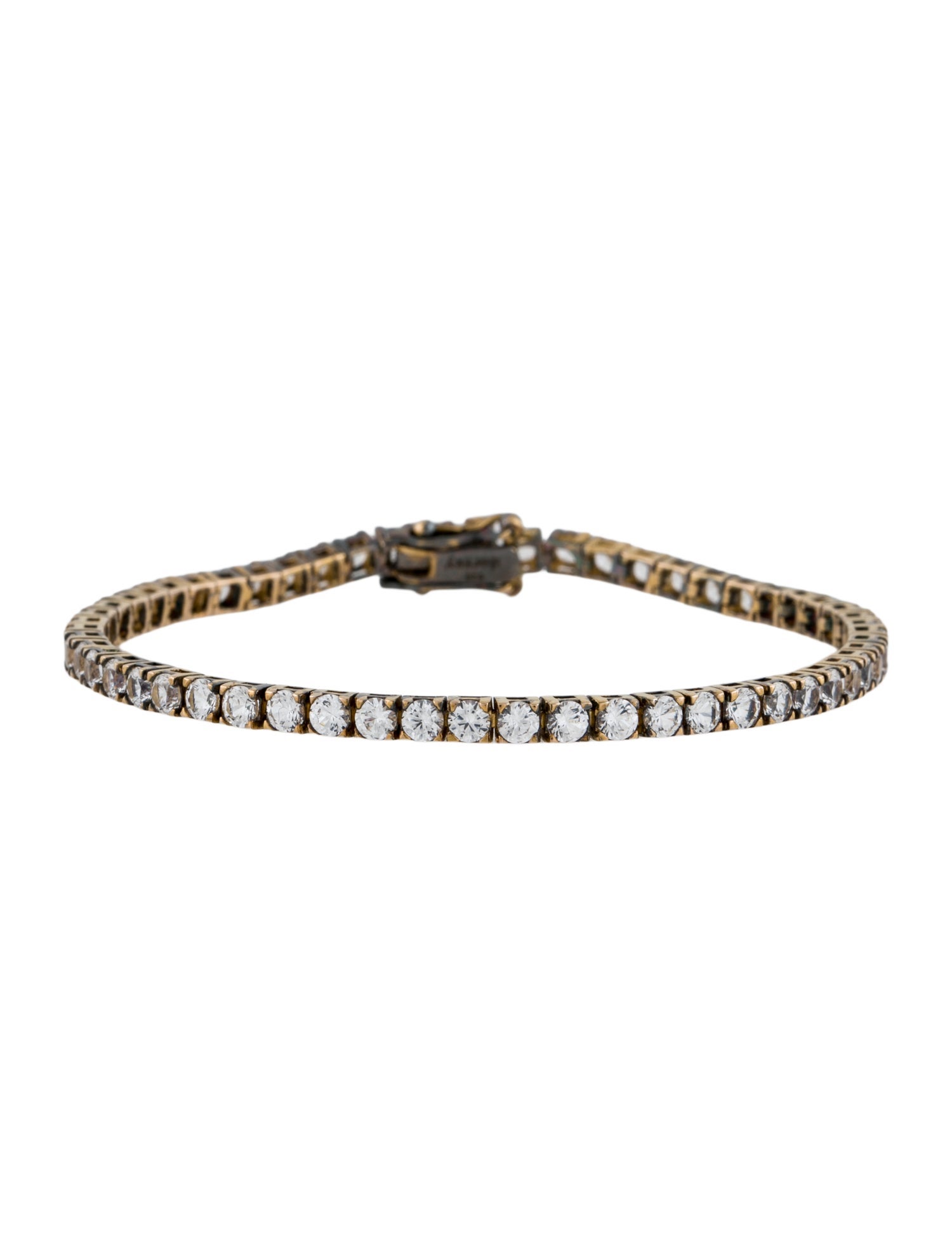 Dorsey 5.50ctw Lab-Grown Colorless Sapphire Kate Rivière Tennis Bracelet