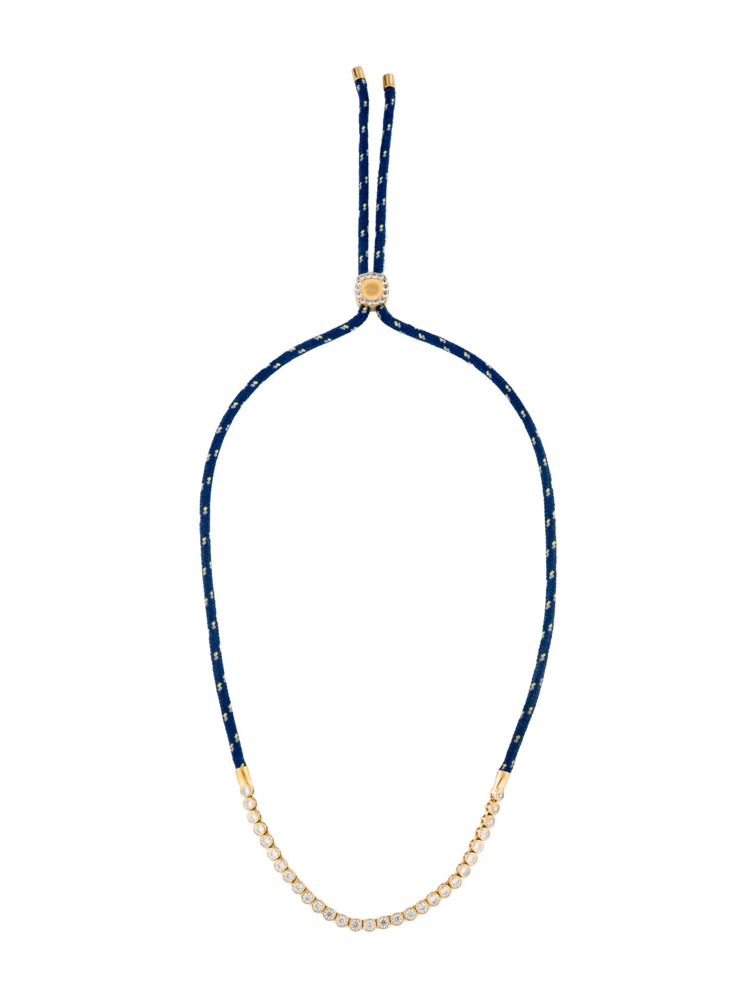 Dorsey Synthetic Sapphire James Bezel Jaune Paracord Necklace