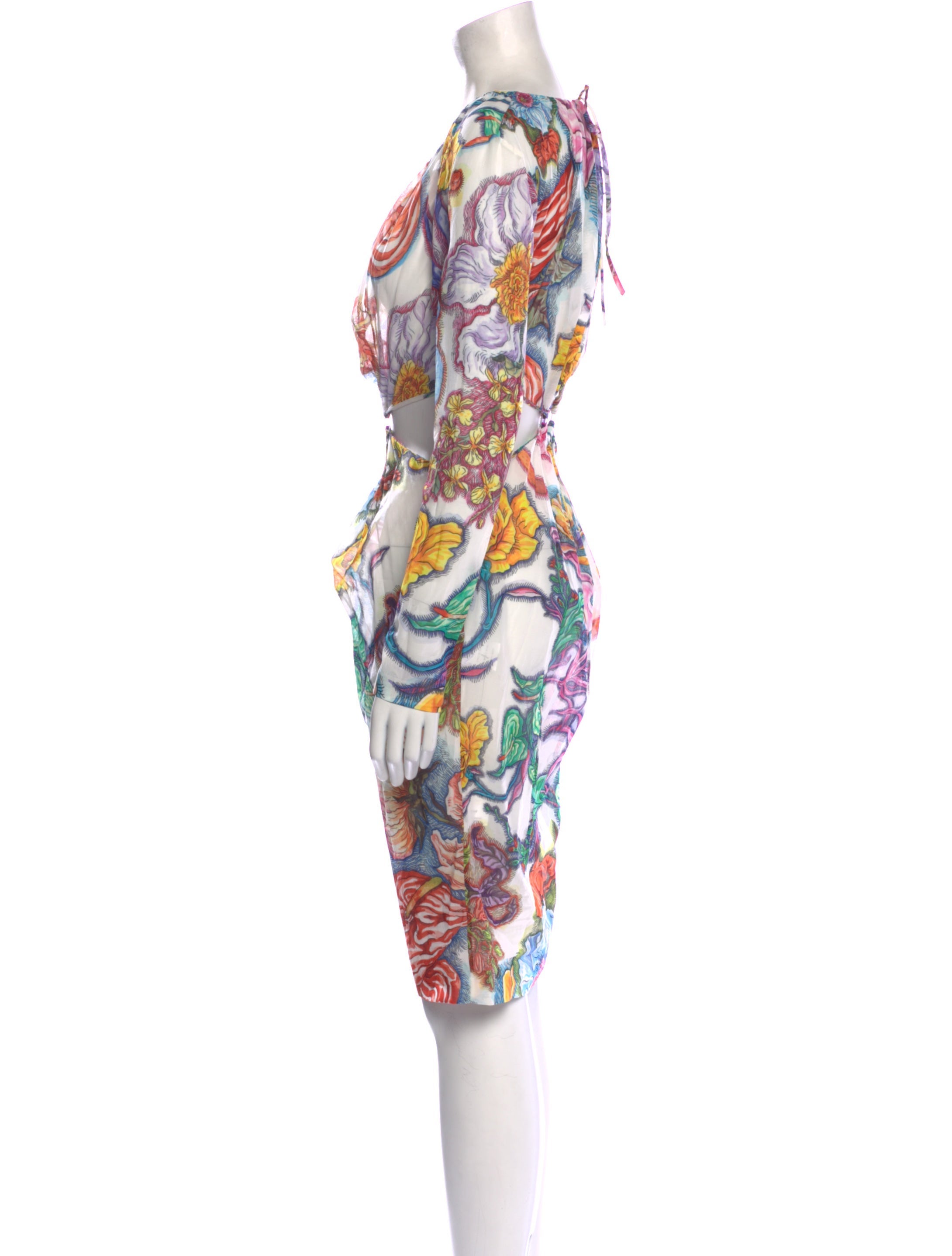 Daizy Shely Printed Midi Length Dress w/ Tags