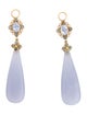 Erica Courtney 18K Sapphire, Chalcedony & Diamond Fairy Tale Ending Earring Enhancers