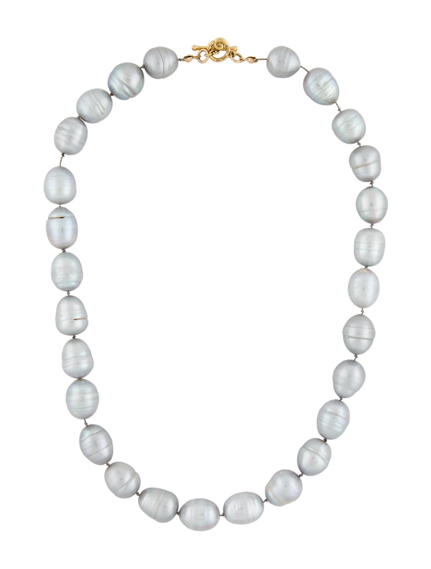 Erica Courtney 18K Pearl & Diamond Toggle Necklace