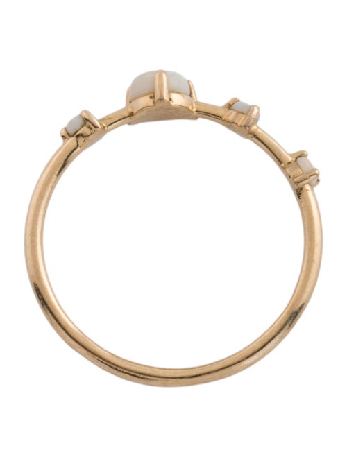 WWAKE 14k Large Four Step Opal Ring