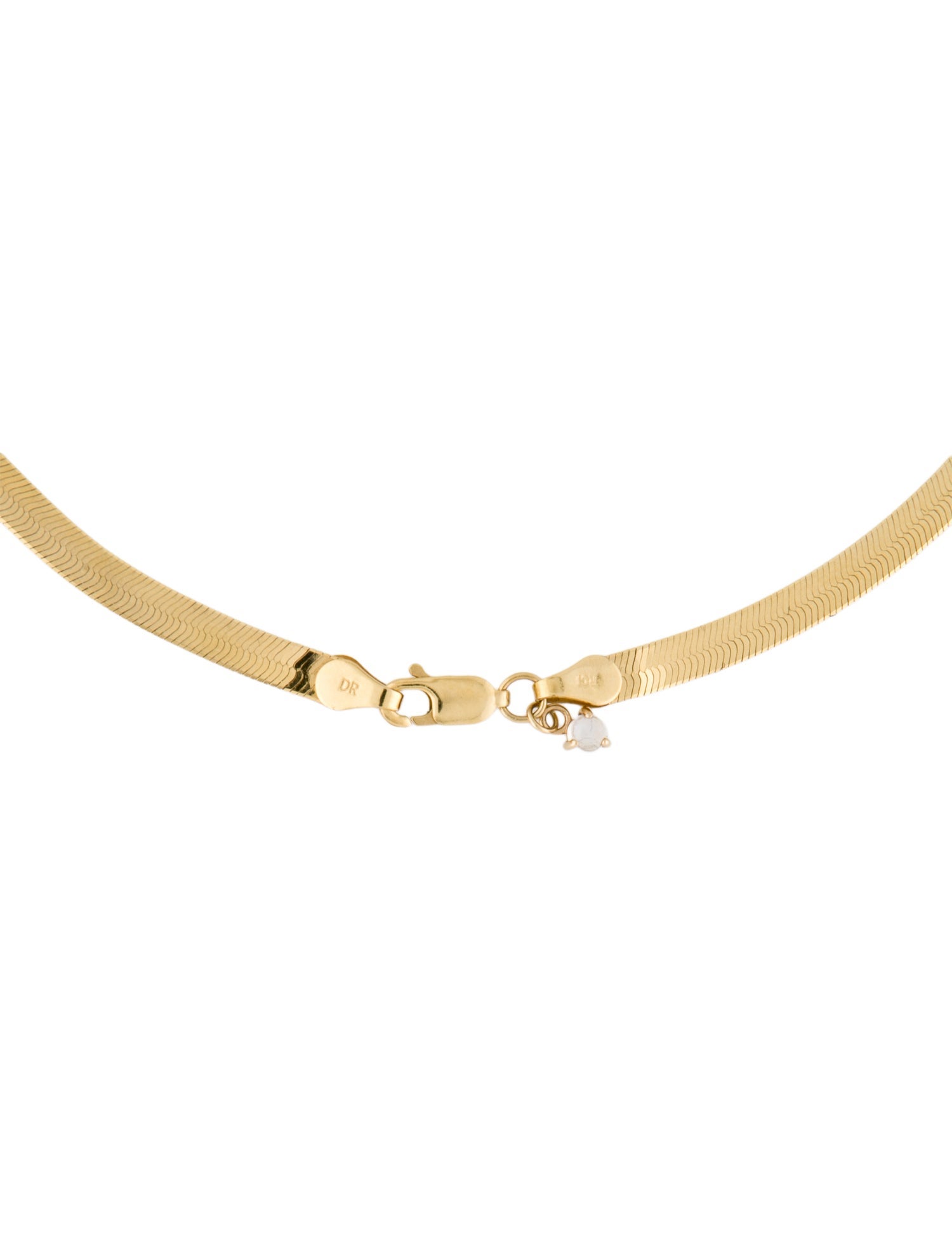 WWAKE 14K Moonstone Labradorite Small Rhodes Chain Necklace