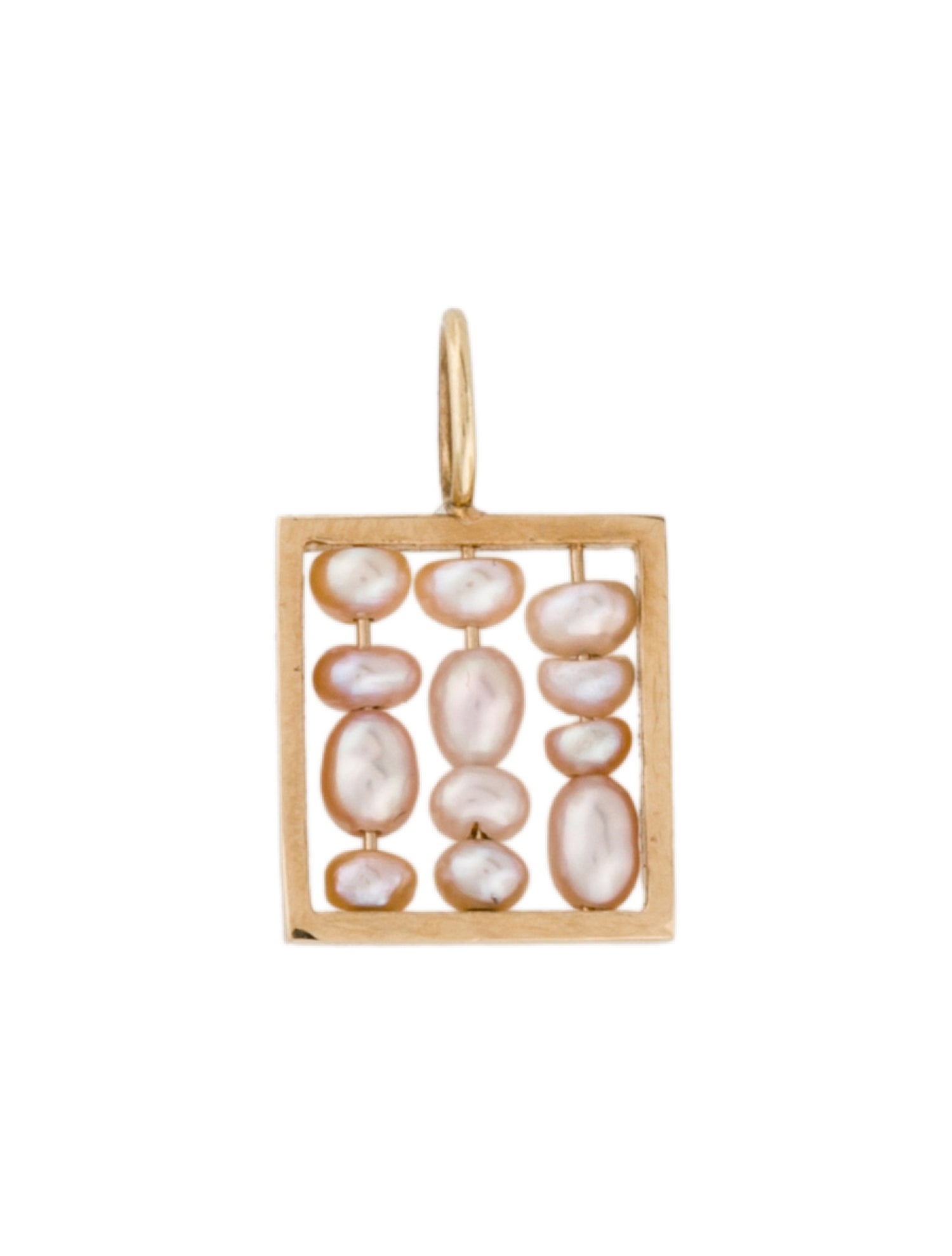 WWAKE 14K Pearl Mini Weaving Charm