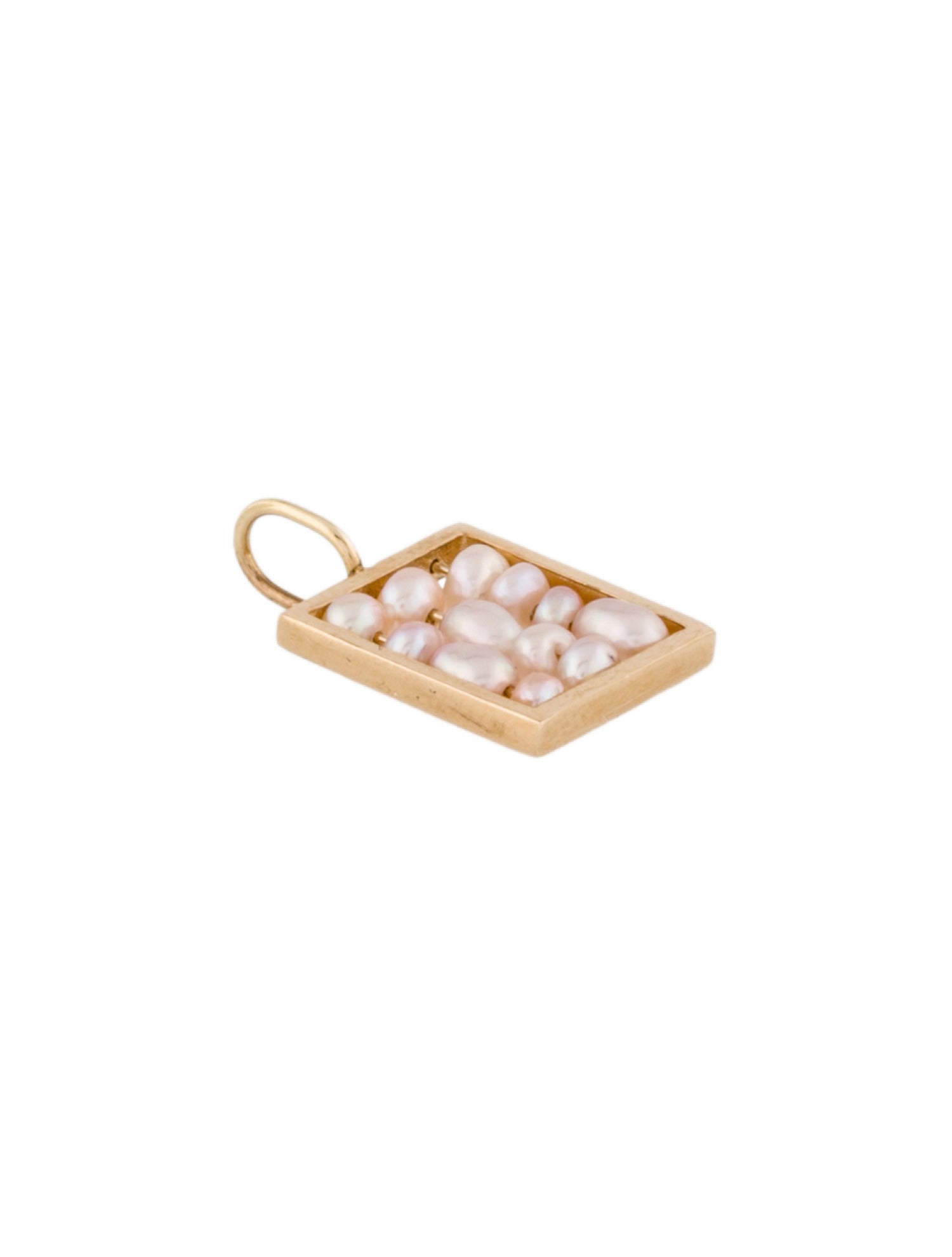 WWAKE 14K Pearl Mini Weaving Charm
