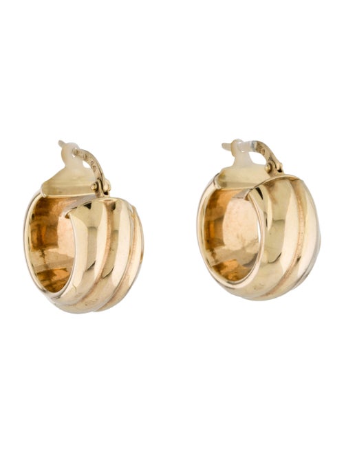 14K Hoop Earrings yellow