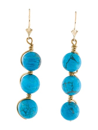 Earrings 14K Agate Drop Earrings