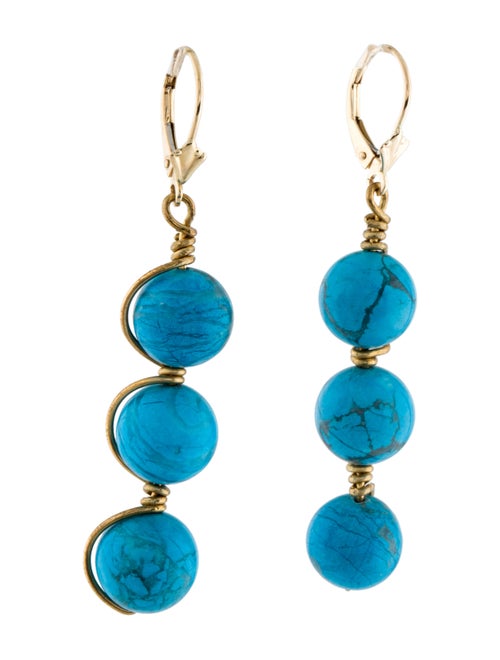 Earrings 14K Agate Drop Earrings