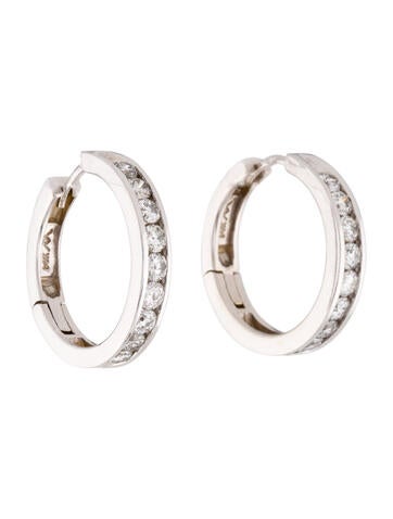 Earrings Hoop 14K Diamond
