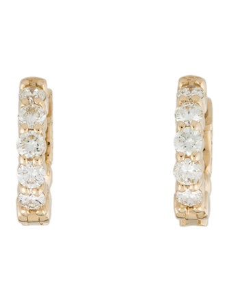 Earrings 14K Diamond Mini Hoop Earrings