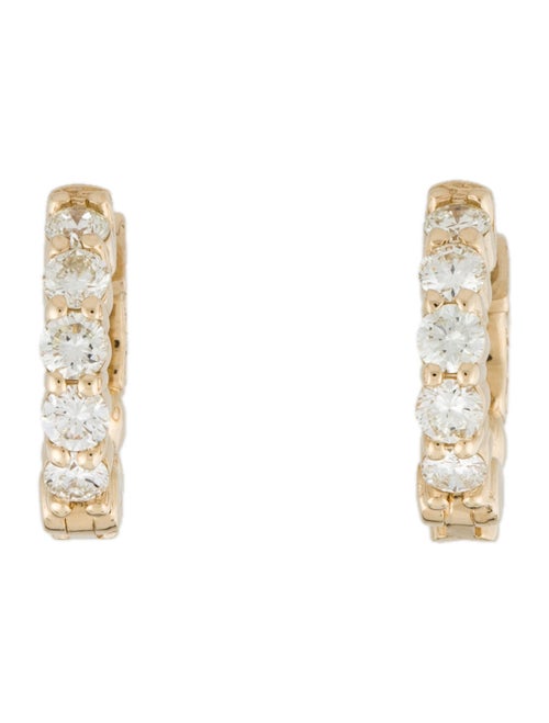 Earrings 14K Diamond Mini Hoop Earrings