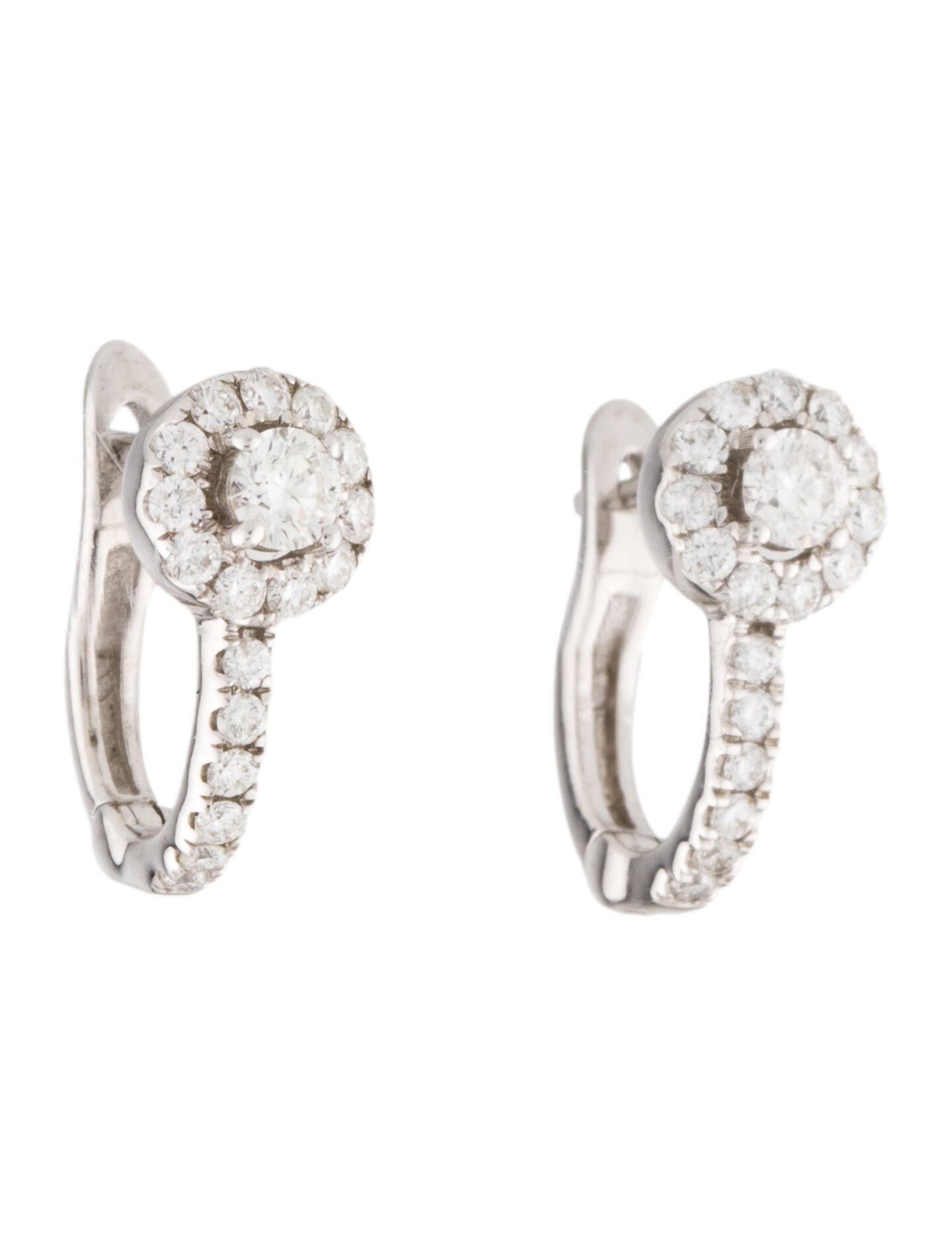 Ariel Gordon 14K Diamond Fine Line Pave Huggies 14K Yellow Gold